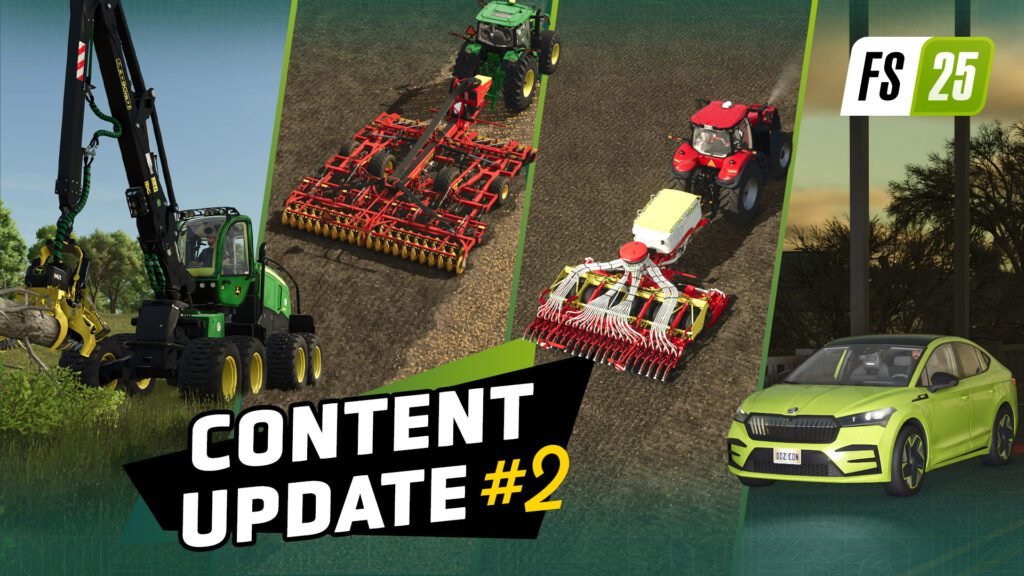Farming Simulator 25, GIANTS Software, simulation games, farming sim, John Deere, forestry sim, Pöttinger, Väderstad, GeForce NOW, cloud farming, Steam