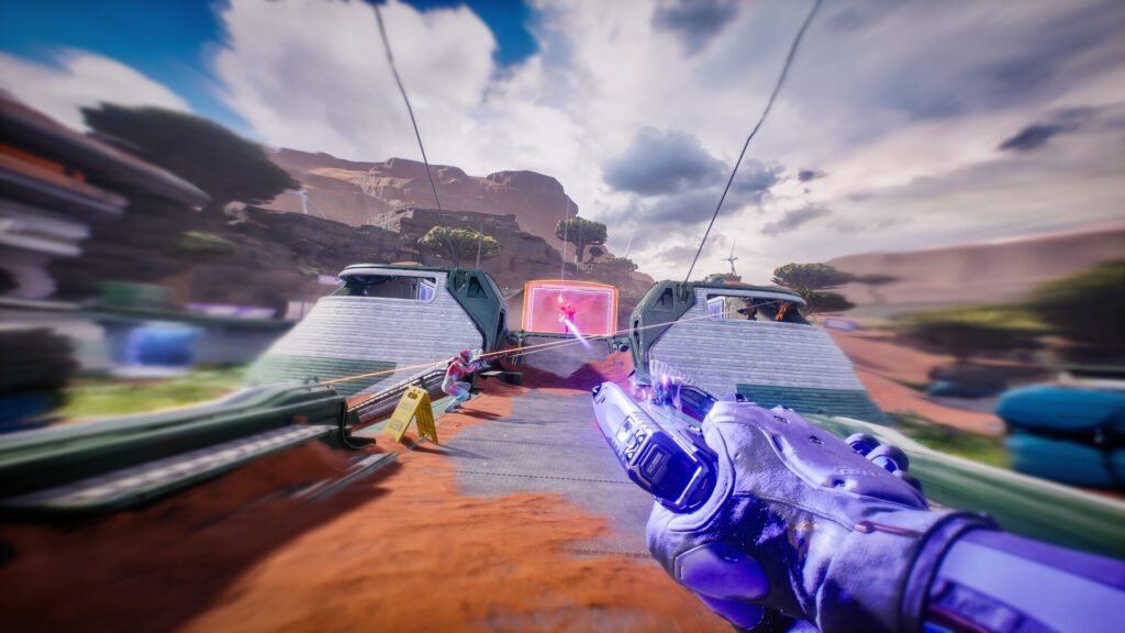 High-speed first-person combat with portals in Splitgate 2